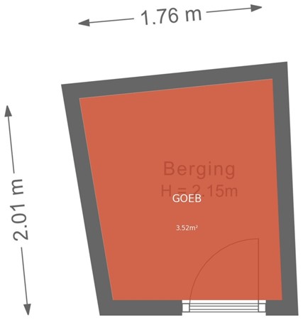 Floorplan - Aartsbisschop Romerostraat 630, 3573 AW Utrecht
